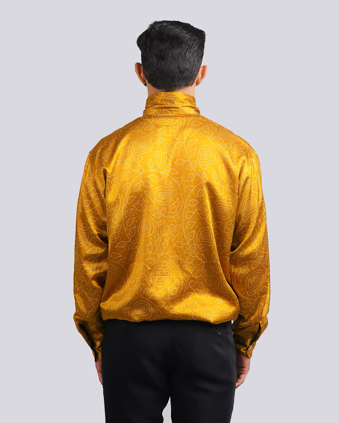 Yellow Paisley Screenprint Jacket