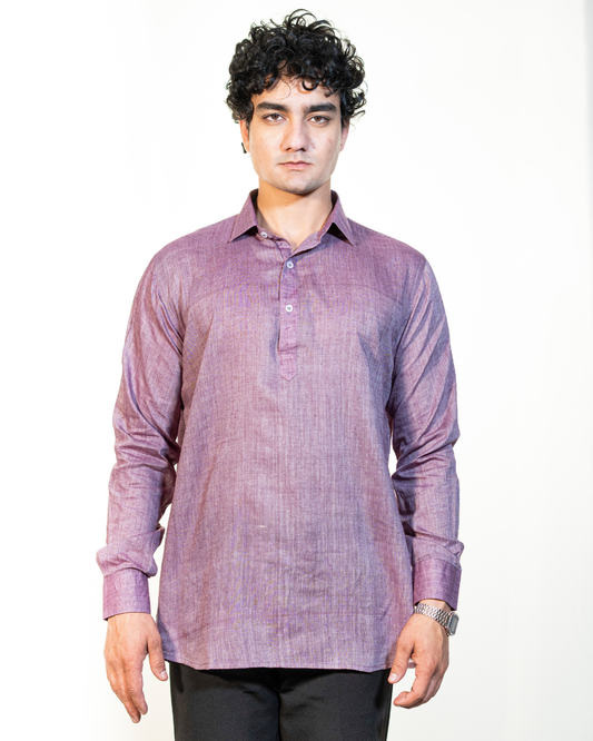 Violet Muslin Shirt