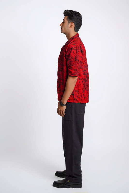 Hot Pepper Batik Oversized Shirt