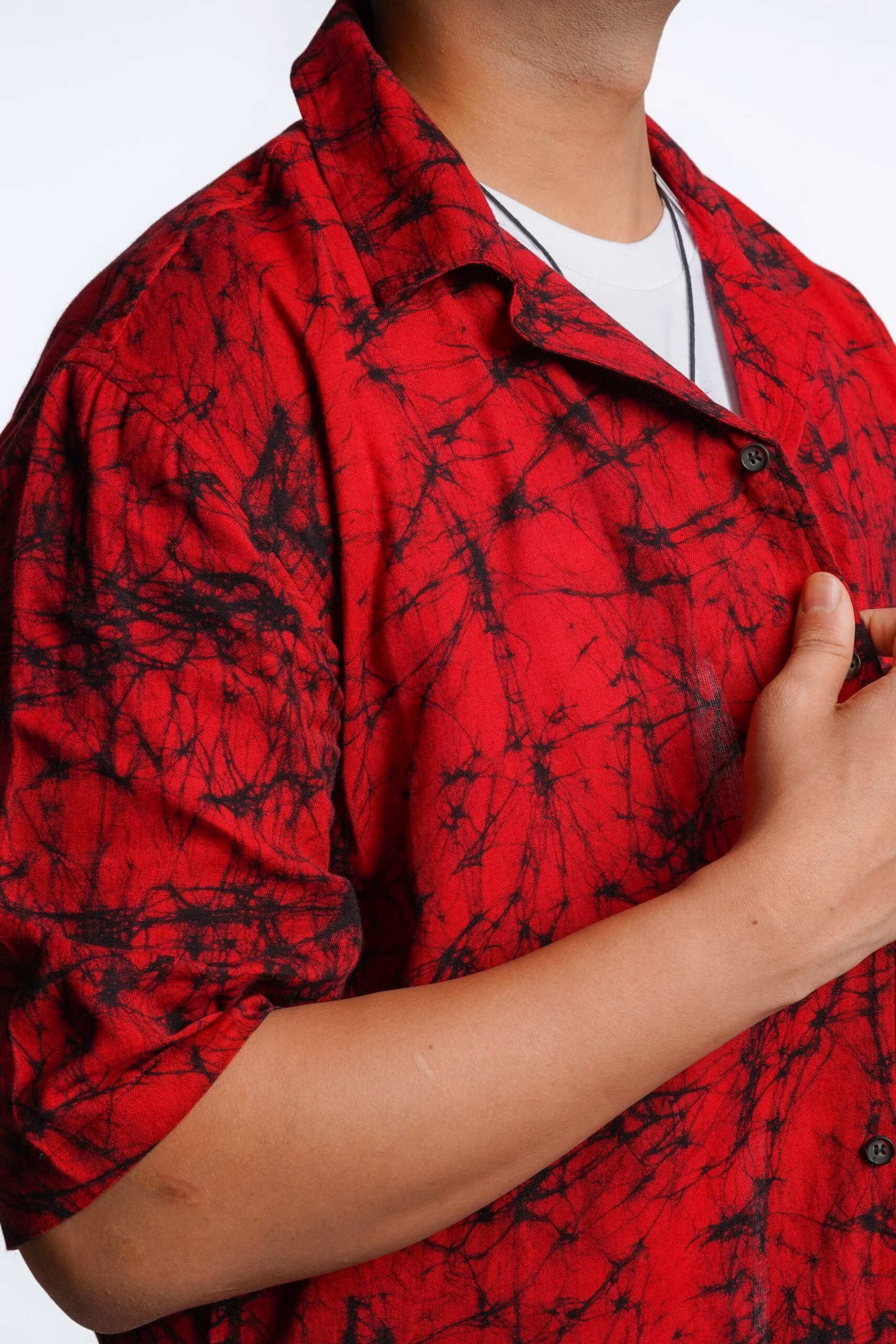 Hot Pepper Batik Oversized Shirt