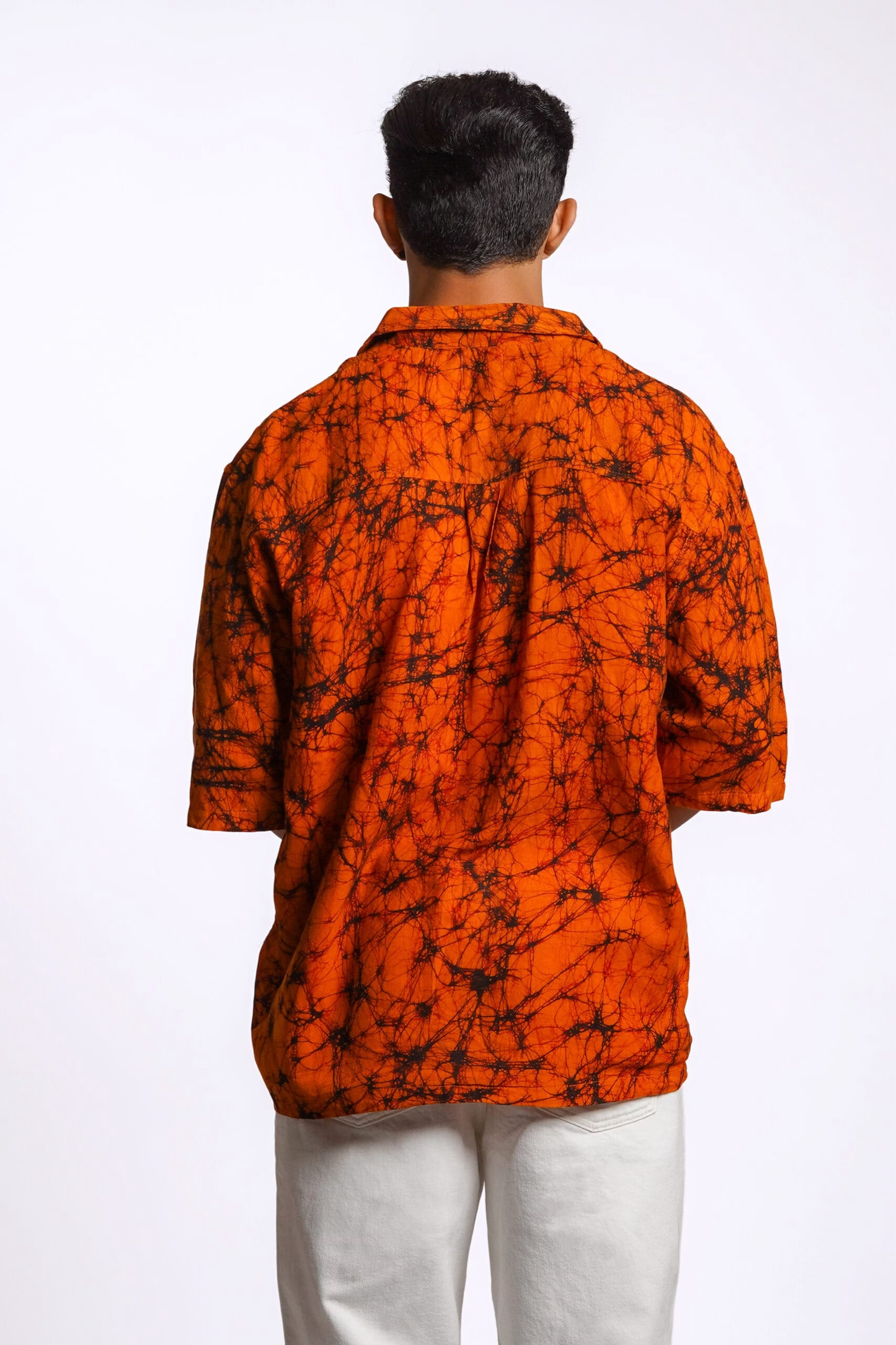 Flames Batik Oversized Shirt