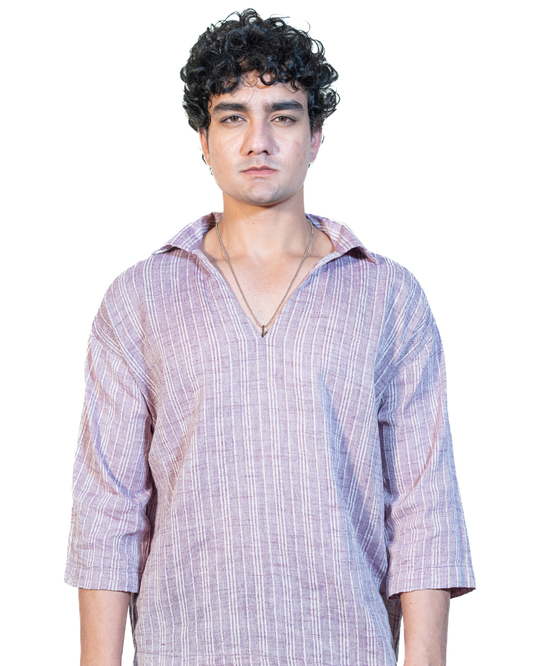 Mauve V-Neck Shirt