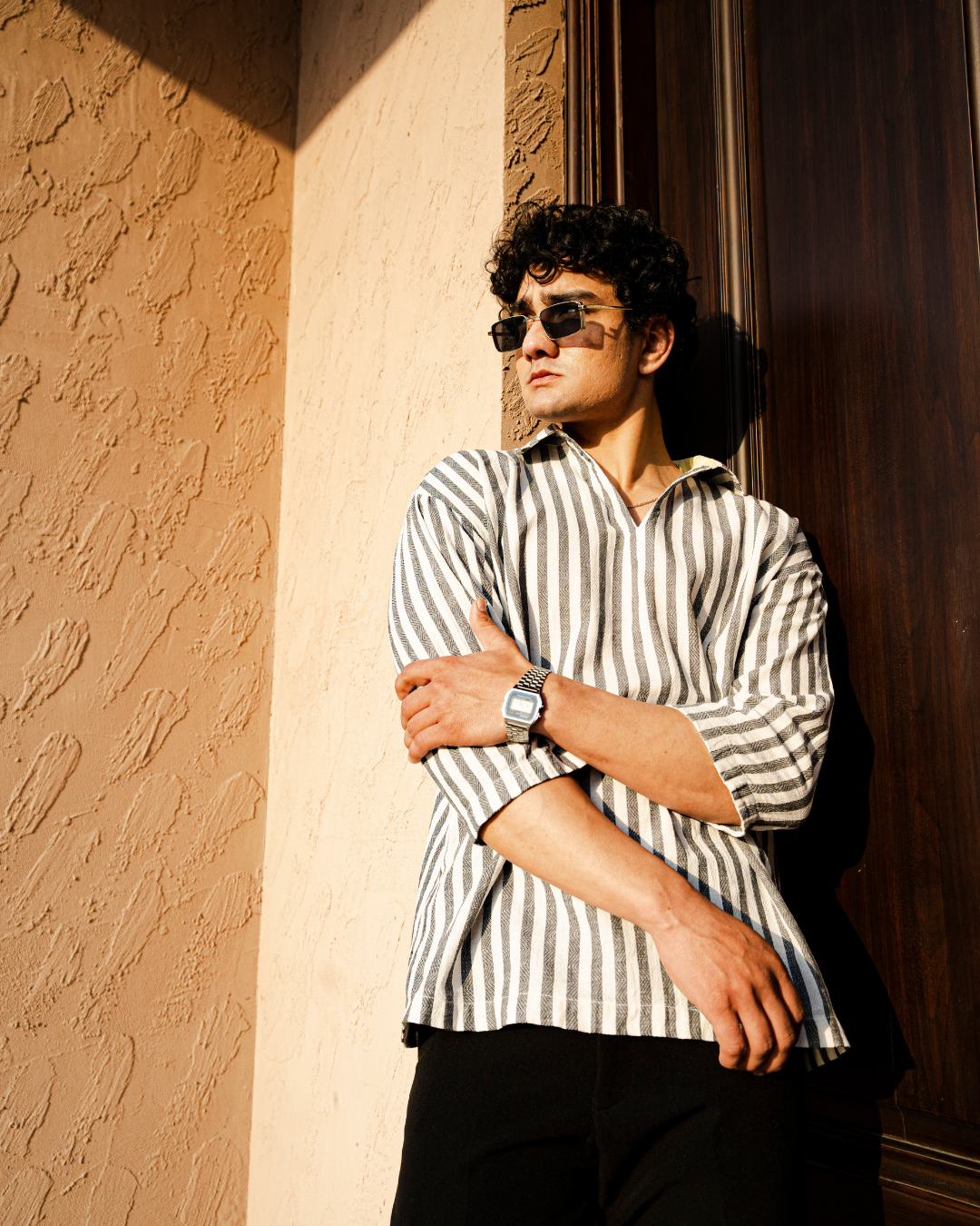 Monochrome Striped Shirt