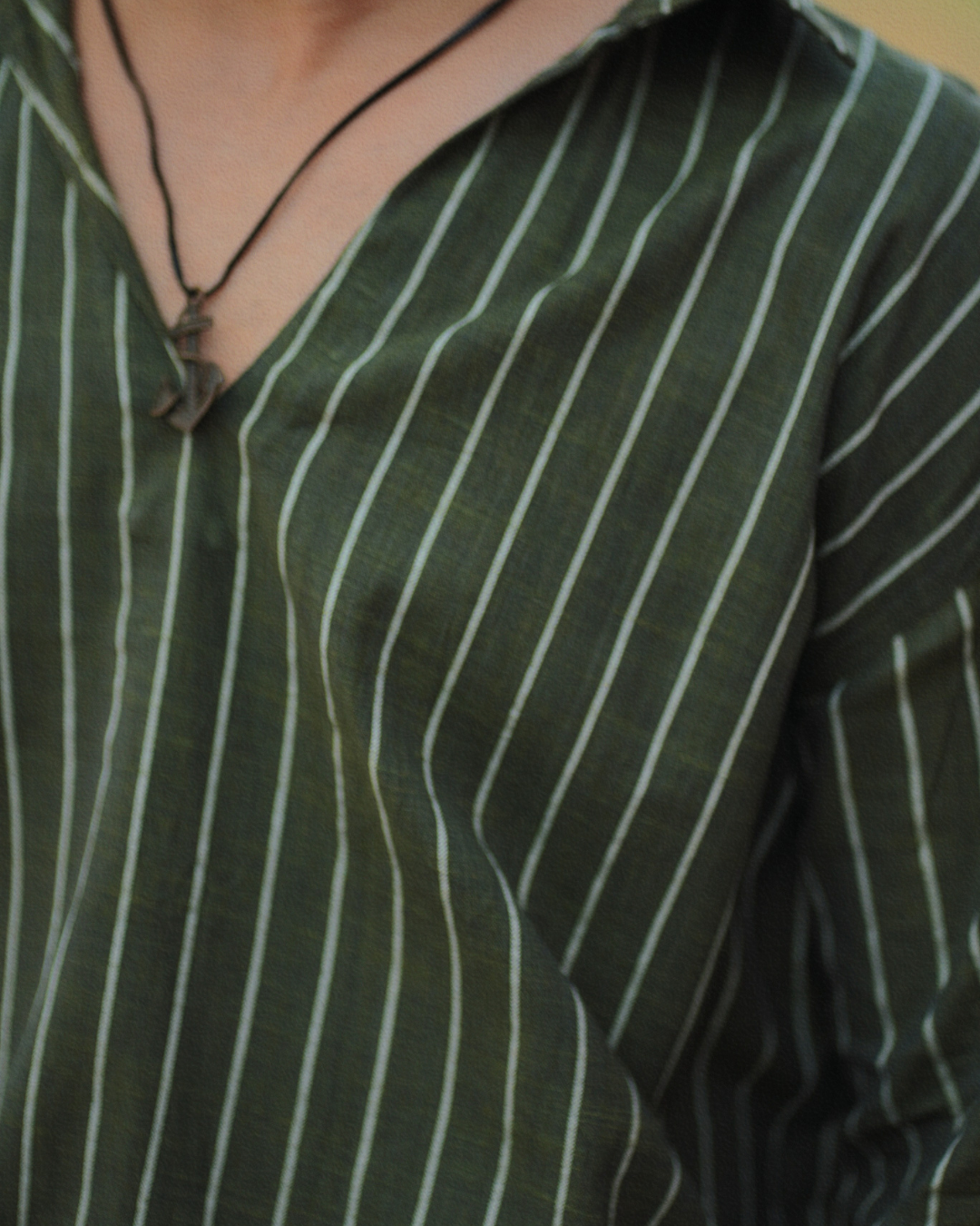Olive Striped Shirt