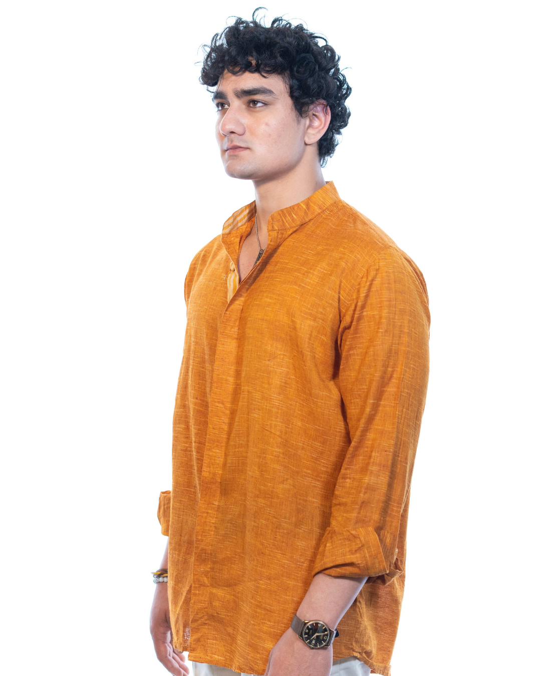 Saffron Nawabi Shirt