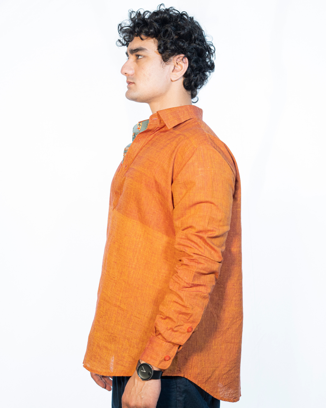 Tangerine Muslin Shirt