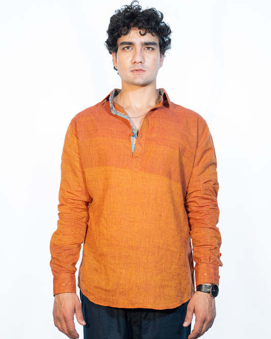 Tangerine Muslin Shirt