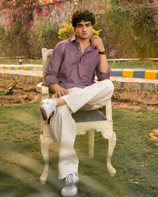 Violet Muslin Shirt