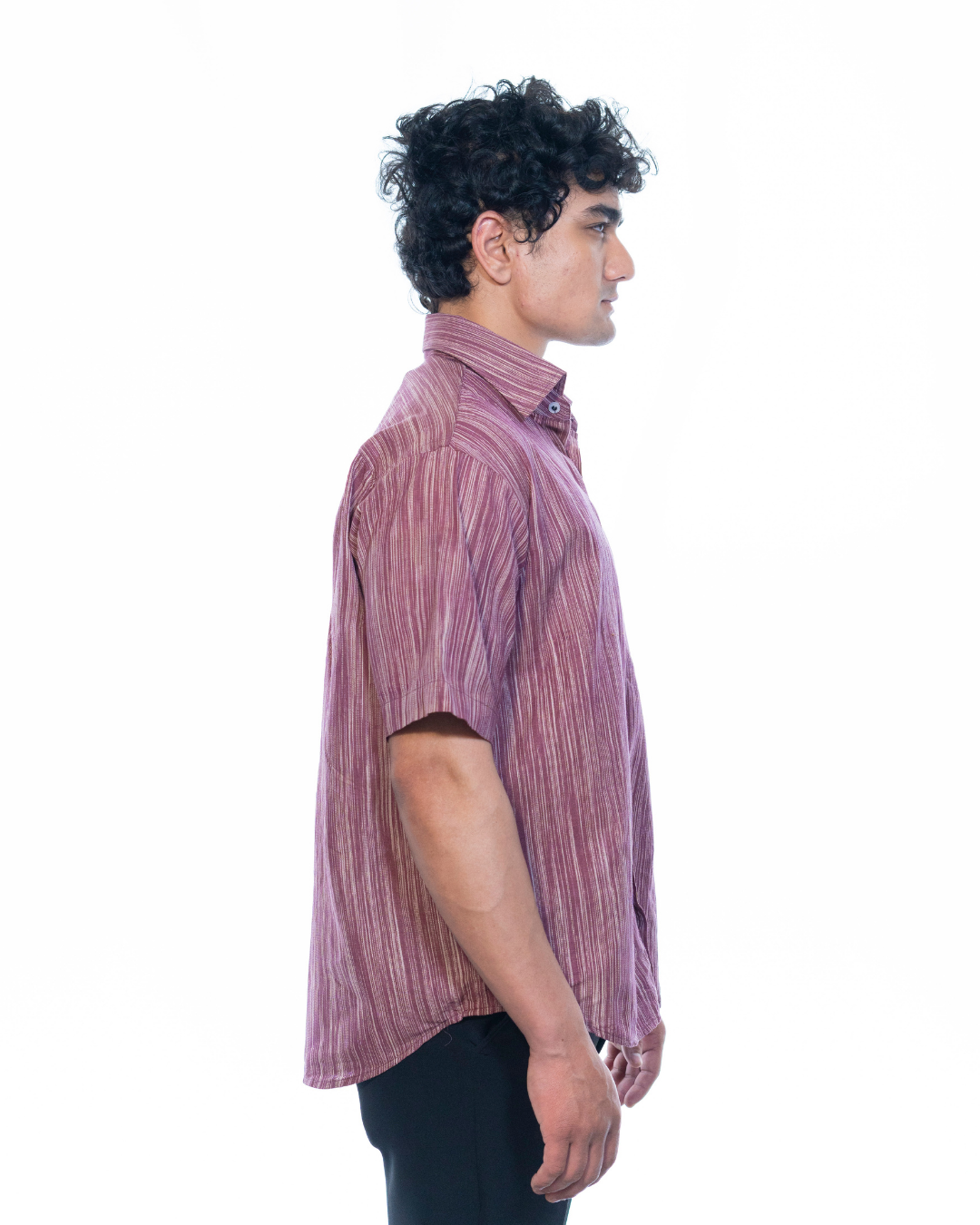 Burgundy Boxy Shirt