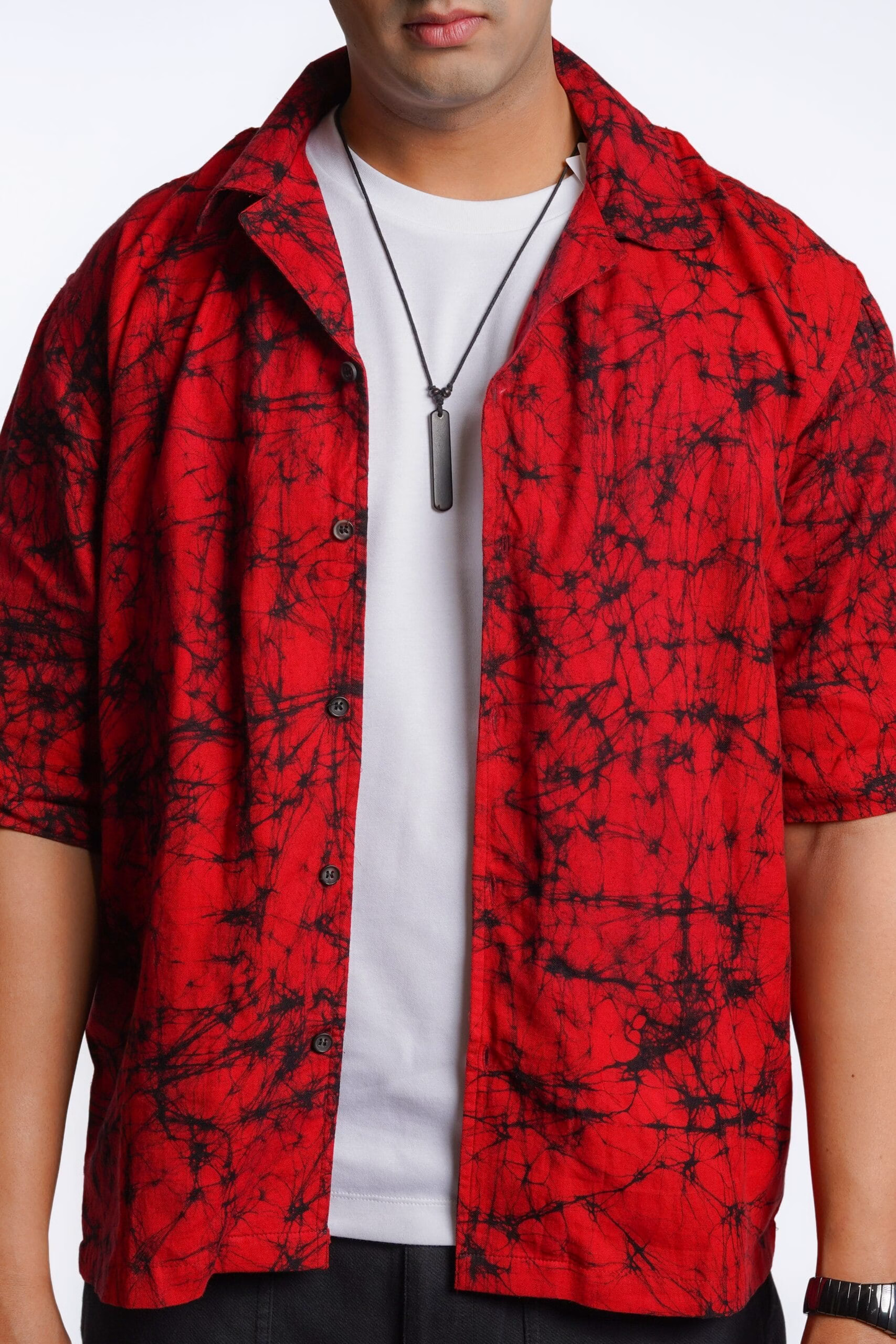 Hot Pepper Batik Oversized Shirt