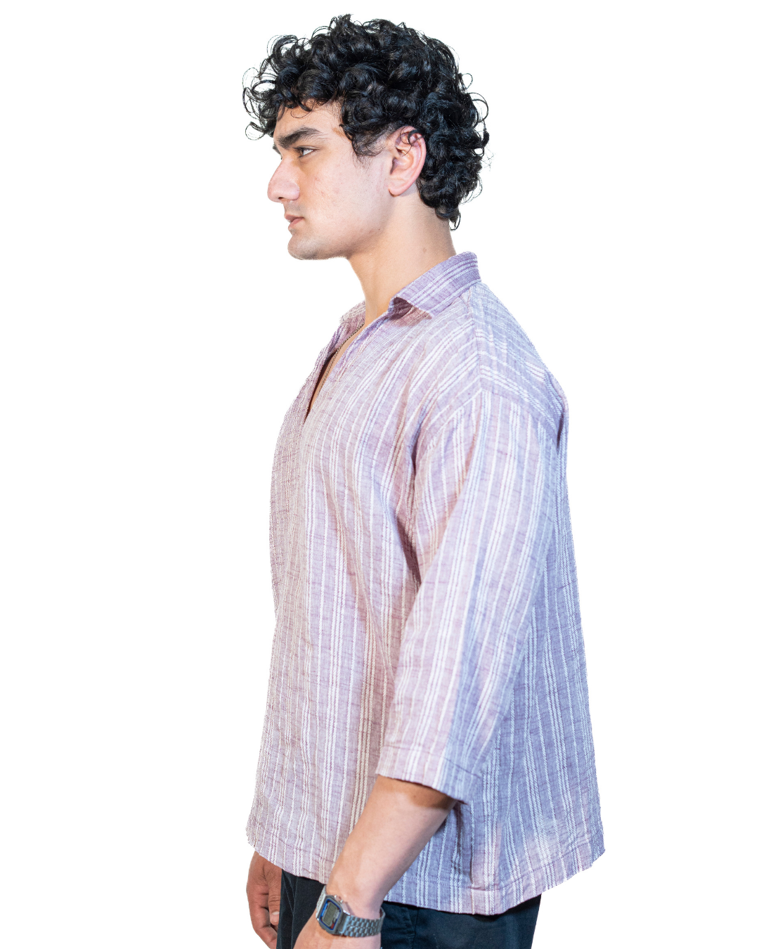 Mauve V-Neck Shirt