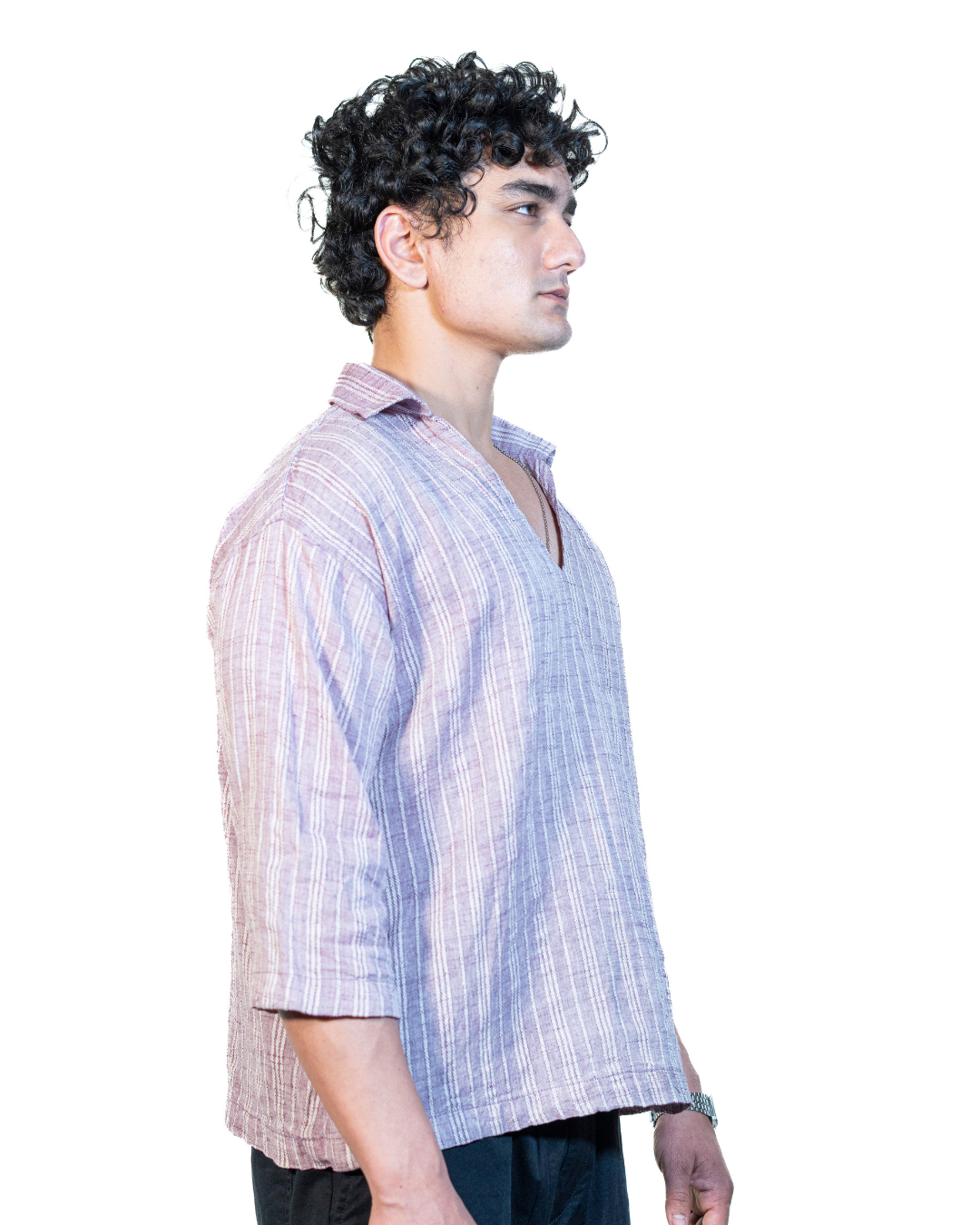 Mauve V-Neck Shirt
