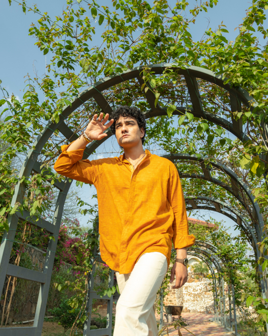 Saffron Nawabi Shirt