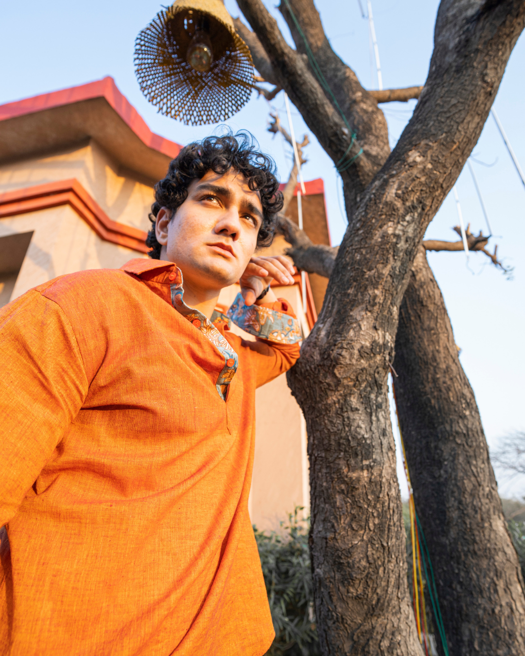 Tangerine Muslin Shirt