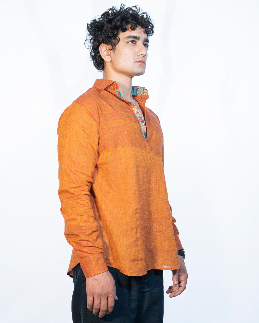 Tangerine Muslin Shirt
